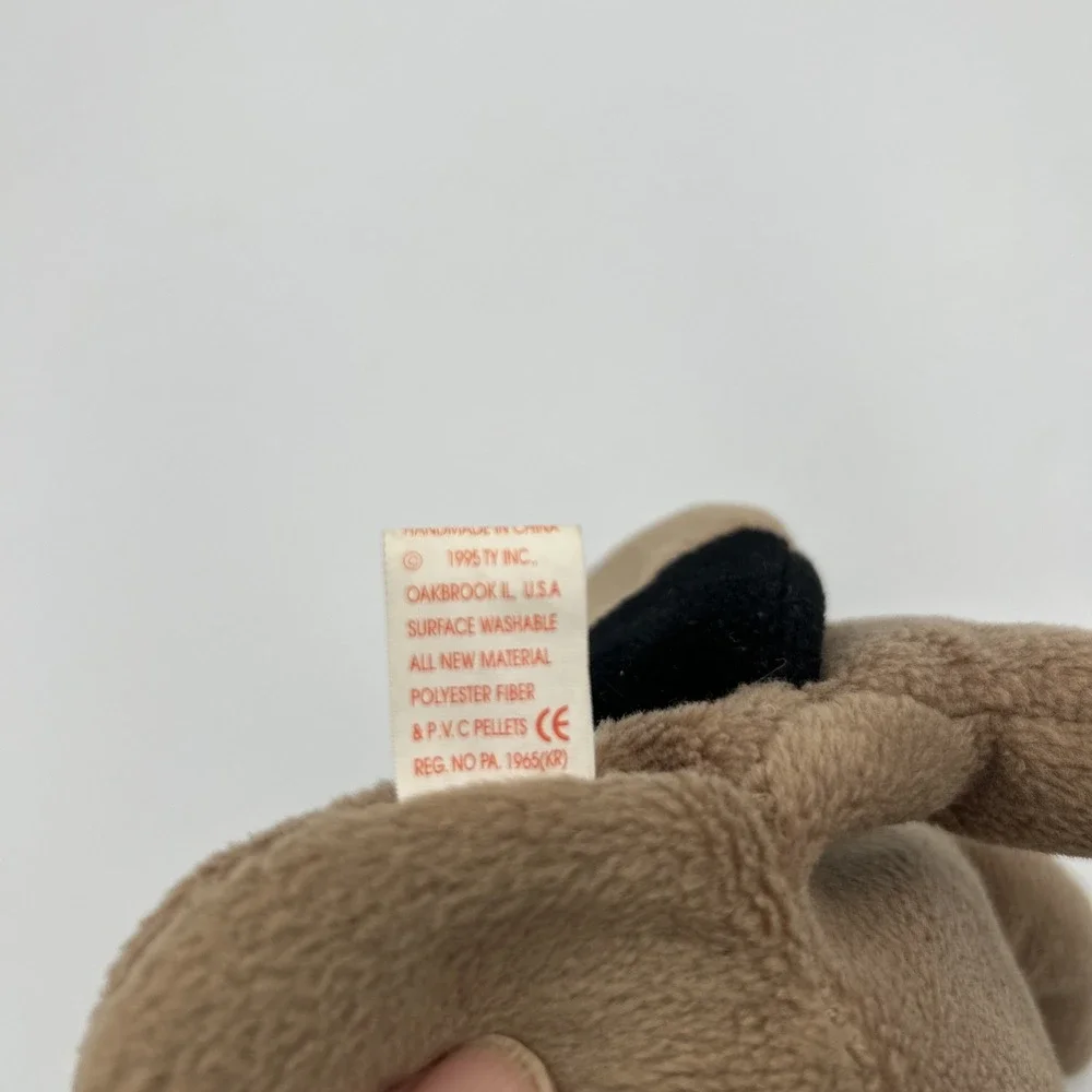 Ty Beanie‎ Babies Ringo The Raccoon 1995 Rare Vintage Retired Black Brown White